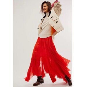 Free People One Clover Skirt in Red / Orange